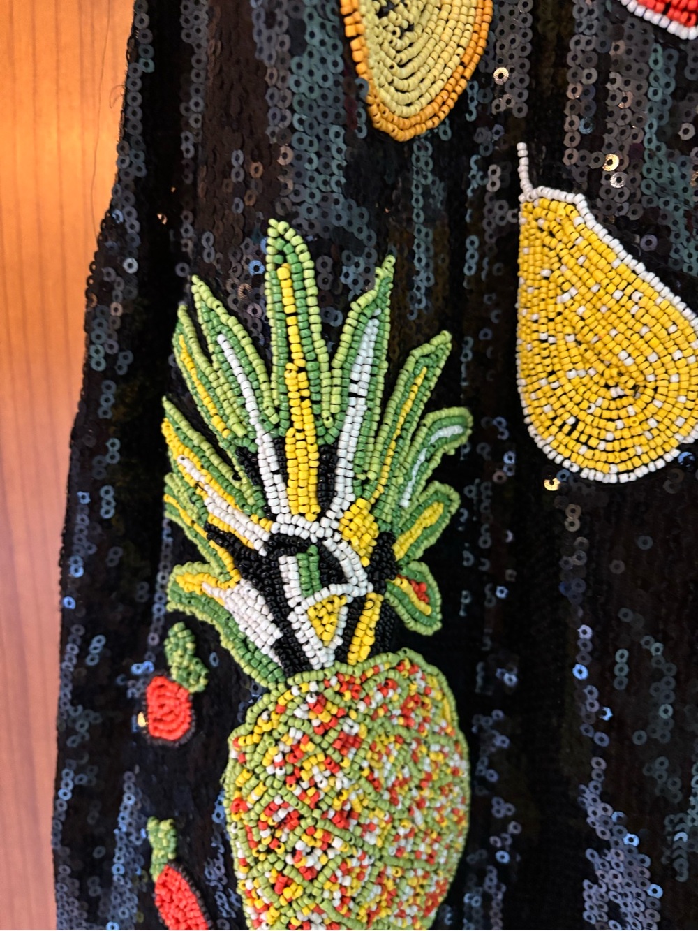 Celandine Fruit Cocktail Beaded Mini Dress - Picture 6 of 12